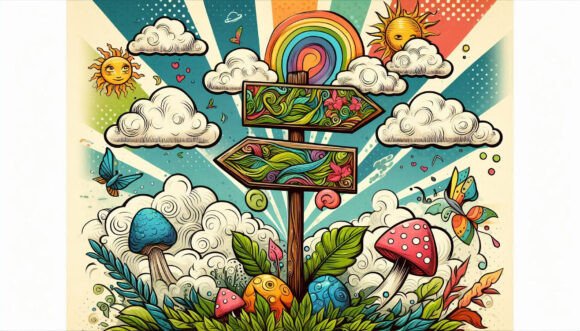 Download 10 Whimsical Nature Sign, Pop Art - Nature sign Collection