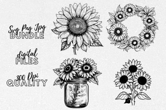 Download Sunflower SVG - Sunflower Clipart - Sunflower svg Collection