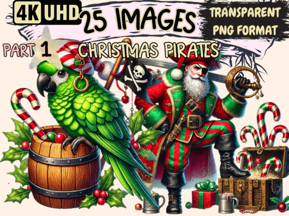 Download Christmas Pirates Clipart P1 - Pirates Collection