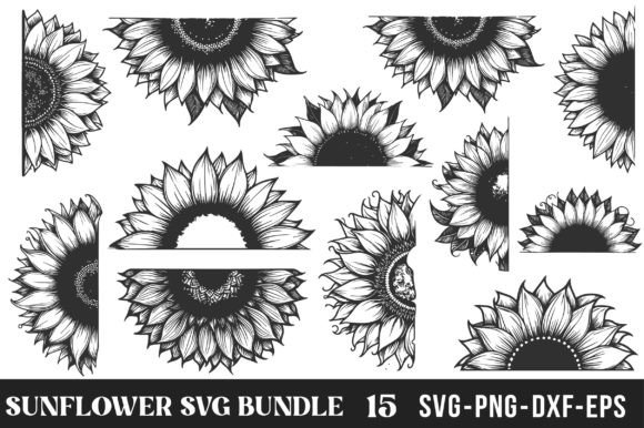 Download Sunflower SVG Bundle - Sunflower svg Collection